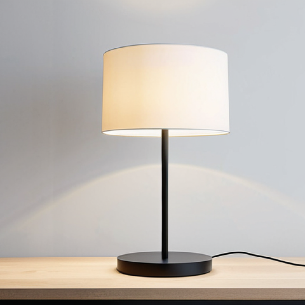Simple Product Design**

"A minimalist lamp with clean lines, showcasing the beauty of simple design, in a modern living room, fully clothed, appropriate content, safe for work, perfect anatomy, natural proportions, professional product photography, high quality."

**