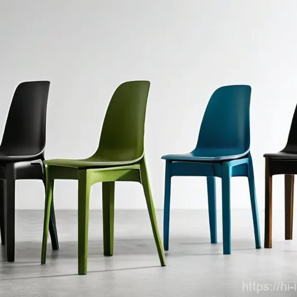 공업디자인과 생태 디자인 - **The Sustainable Chair: A Full Lifecycle Visualization**
    A conceptual, high-detail image depict...