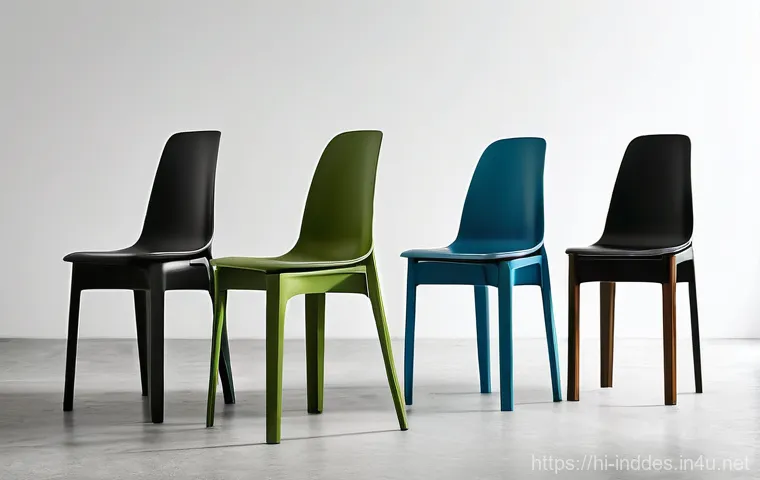 공업디자인과 생태 디자인 - **The Sustainable Chair: A Full Lifecycle Visualization**
    A conceptual, high-detail image depict...